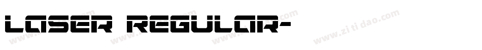 Laser Regular字体转换